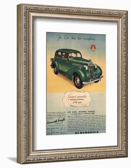 Oldsmobile- Car Has Everything-null-Framed Art Print