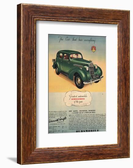 Oldsmobile- Car Has Everything-null-Framed Art Print