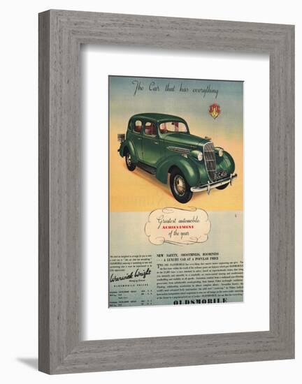 Oldsmobile- Car Has Everything-null-Framed Art Print