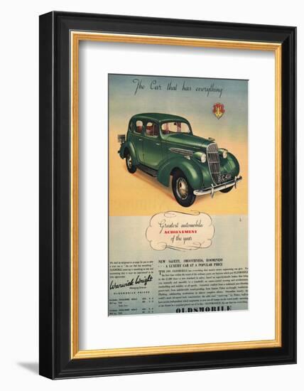 Oldsmobile- Car Has Everything-null-Framed Art Print