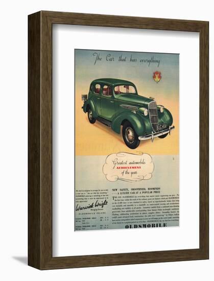 Oldsmobile- Car Has Everything-null-Framed Art Print