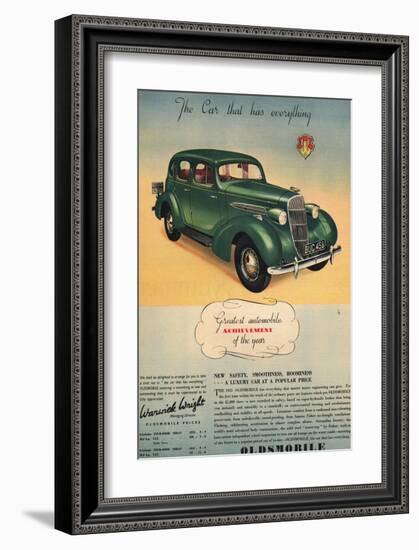 Oldsmobile- Car Has Everything-null-Framed Art Print