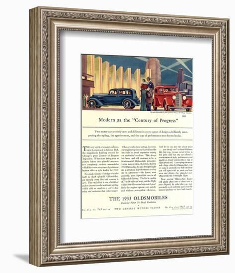 Oldsmobile Century of Progress-null-Framed Art Print