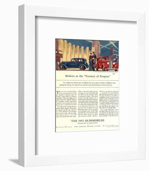 Oldsmobile Century of Progress-null-Framed Art Print