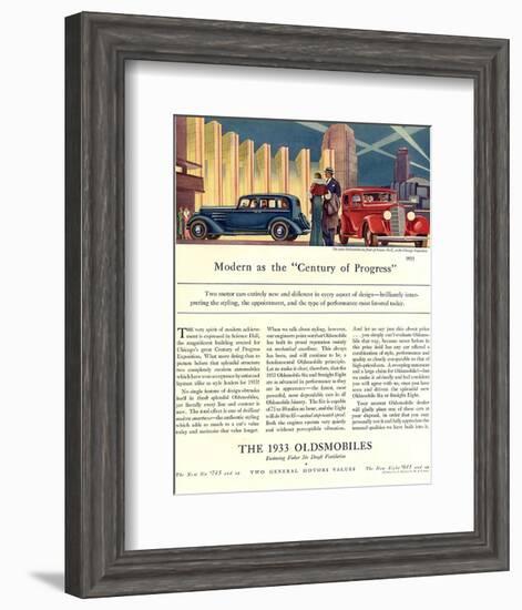 Oldsmobile Century of Progress-null-Framed Art Print