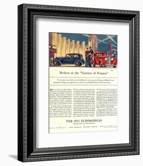 Oldsmobile Century of Progress-null-Framed Art Print