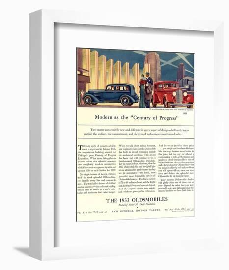 Oldsmobile Century of Progress-null-Framed Art Print