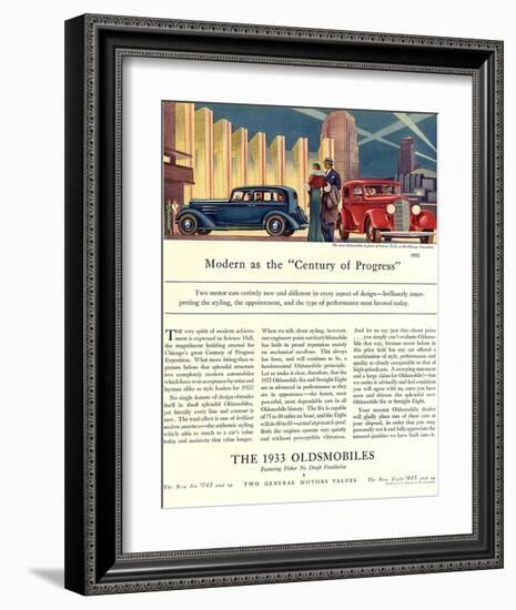 Oldsmobile Century of Progress-null-Framed Art Print