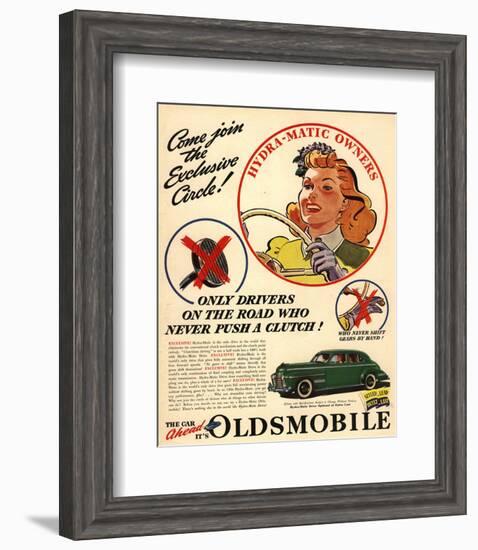 Oldsmobile - Hydra-Matic Owner-null-Framed Art Print