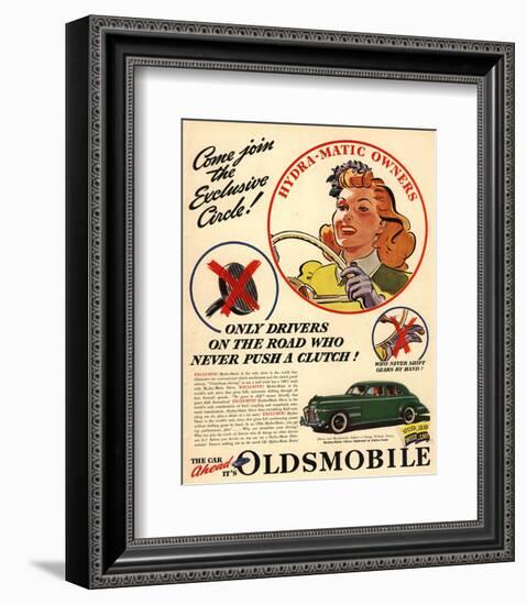 Oldsmobile - Hydra-Matic Owner-null-Framed Art Print