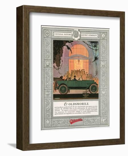 Oldsmobile, Magazine Advertisement, USA, 1920-null-Framed Giclee Print