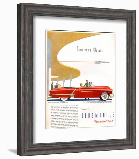 Oldsmobile-Tomorrow's Classic-null-Framed Art Print