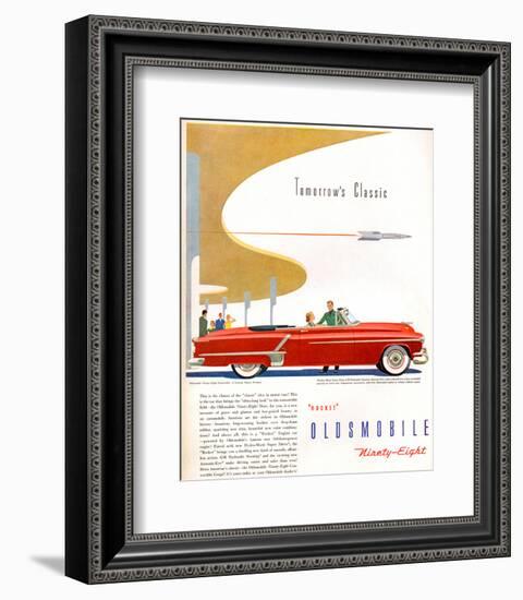 Oldsmobile-Tomorrow's Classic-null-Framed Art Print