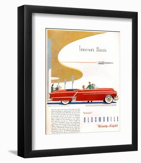 Oldsmobile-Tomorrow's Classic-null-Framed Art Print