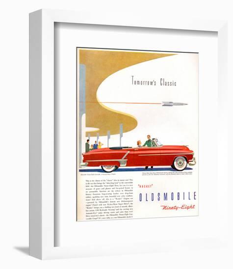 Oldsmobile-Tomorrow's Classic-null-Framed Art Print