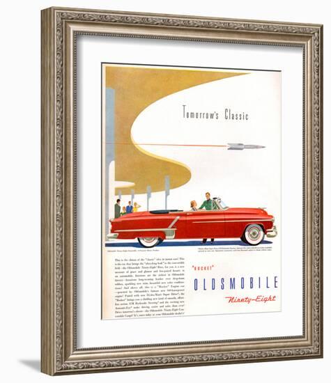 Oldsmobile-Tomorrow's Classic-null-Framed Art Print