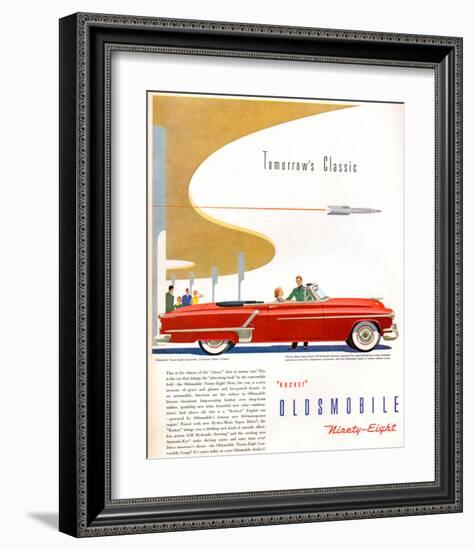 Oldsmobile-Tomorrow's Classic-null-Framed Art Print