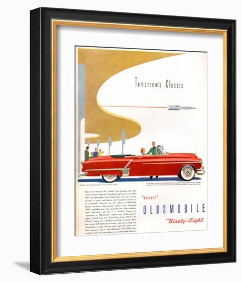 Oldsmobile-Tomorrow's Classic-null-Framed Art Print