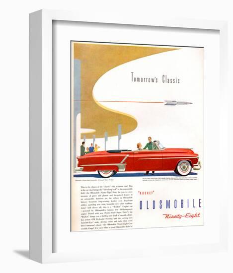 Oldsmobile-Tomorrow's Classic-null-Framed Art Print