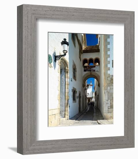 Oldtown Sitges Barcelona Spain-null-Framed Premium Giclee Print