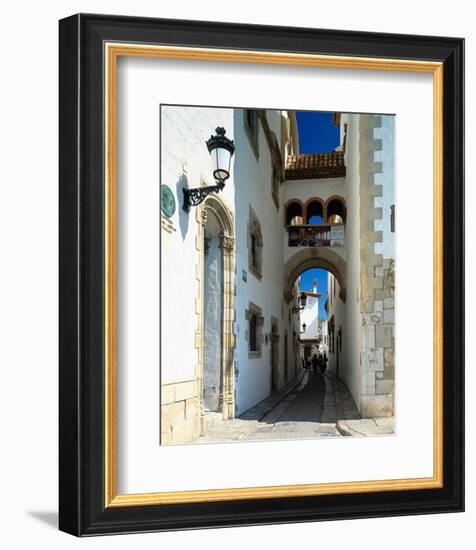 Oldtown Sitges Barcelona Spain-null-Framed Premium Giclee Print