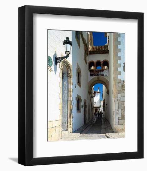 Oldtown Sitges Barcelona Spain-null-Framed Premium Giclee Print