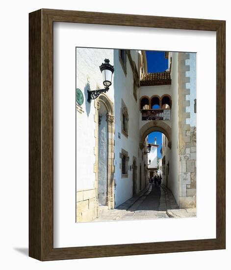 Oldtown Sitges Barcelona Spain-null-Framed Premium Giclee Print