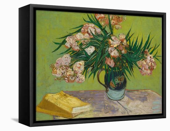 Oleanders-Vincent van Gogh-Framed Stretched Canvas