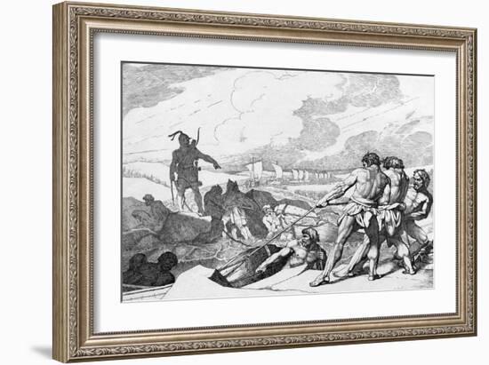 Oleg of Novgorod's Campaign Against Constantinople, before 1839-Fyodor Antonovich Bruni-Framed Giclee Print