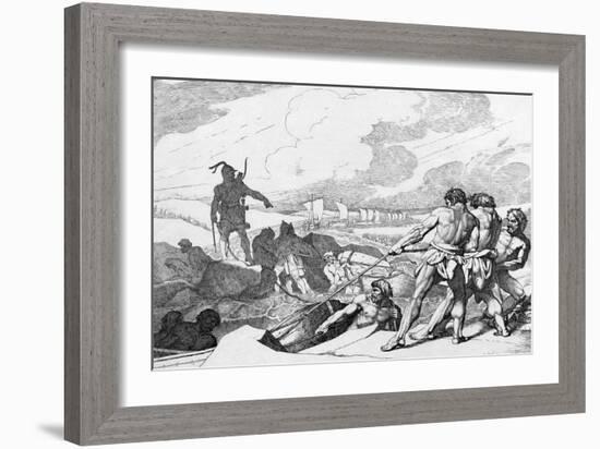 Oleg of Novgorod's Campaign Against Constantinople, before 1839-Fyodor Antonovich Bruni-Framed Giclee Print