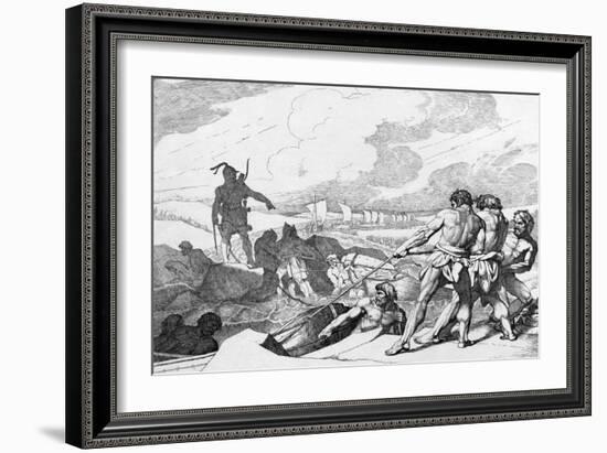 Oleg of Novgorod's Campaign Against Constantinople, before 1839-Fyodor Antonovich Bruni-Framed Giclee Print