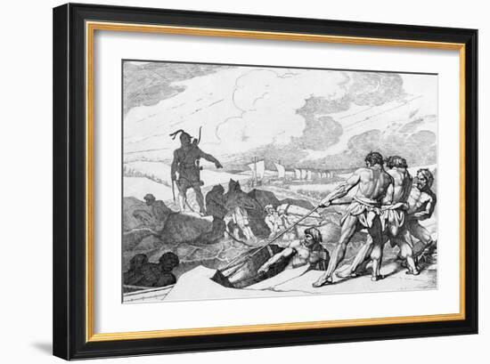 Oleg of Novgorod's Campaign Against Constantinople, before 1839-Fyodor Antonovich Bruni-Framed Giclee Print