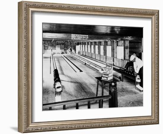 Olentangy Park Bowling Alleys, Columbus, Ohio-null-Framed Photo