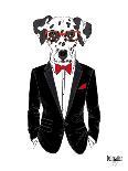 Dalmatian Dog in Tuxedo-Olga Angellos-Art Print