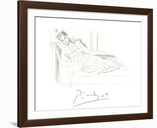 Olga Kaklowa-Pablo Picasso-Framed Collectable Print