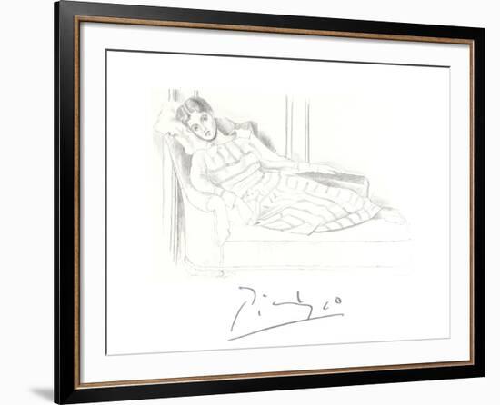 Olga Kaklowa-Pablo Picasso-Framed Collectable Print