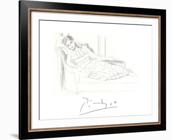 Olga Kaklowa-Pablo Picasso-Framed Collectable Print