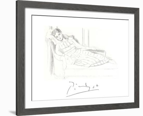 Olga Kaklowa-Pablo Picasso-Framed Collectable Print