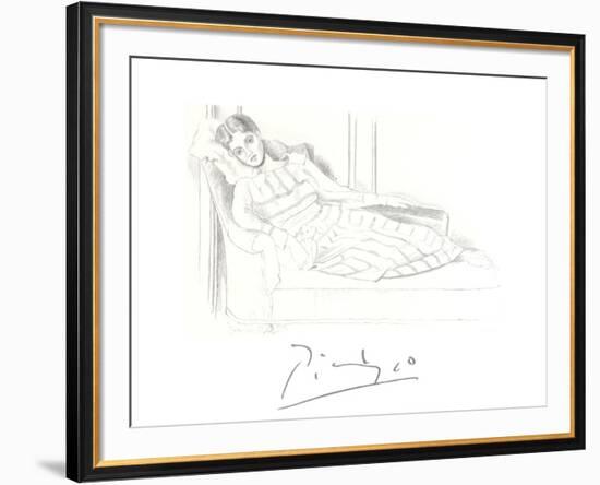 Olga Kaklowa-Pablo Picasso-Framed Collectable Print