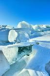 Ice Pile Of Broken Shelf Ice, Near The Shore Of Lake Baikal, Siberia, Russia, March-Olga Kamenskaya-Framed Photographic Print