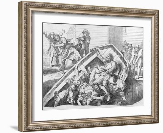 Olga's Avenge to the Drevlians, before 1839-Fyodor Antonovich Bruni-Framed Giclee Print