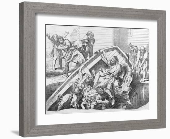 Olga's Avenge to the Drevlians, before 1839-Fyodor Antonovich Bruni-Framed Giclee Print