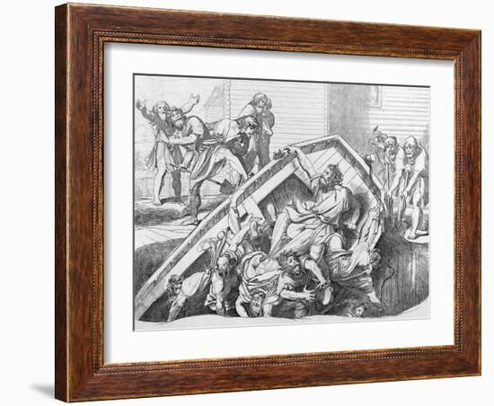 Olga's Avenge to the Drevlians, before 1839-Fyodor Antonovich Bruni-Framed Giclee Print