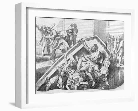 Olga's Avenge to the Drevlians, before 1839-Fyodor Antonovich Bruni-Framed Giclee Print