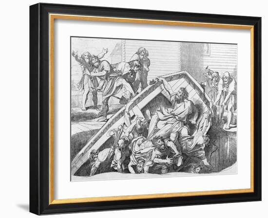 Olga's Avenge to the Drevlians, before 1839-Fyodor Antonovich Bruni-Framed Giclee Print