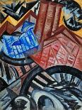 Factory and the Bridge-Olga Vladimirovna Rozanova-Mounted Giclee Print