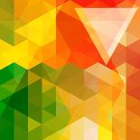 Colorful Mosaic Background Made Of Triangle Shapes-OlgaYakovenko-Art Print