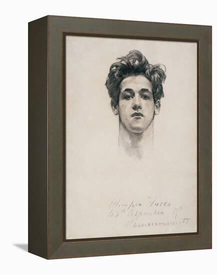 Olimpio Fusco, C.1900-10 (Charcoal & Stump on Paper)-John Singer Sargent-Framed Premier Image Canvas