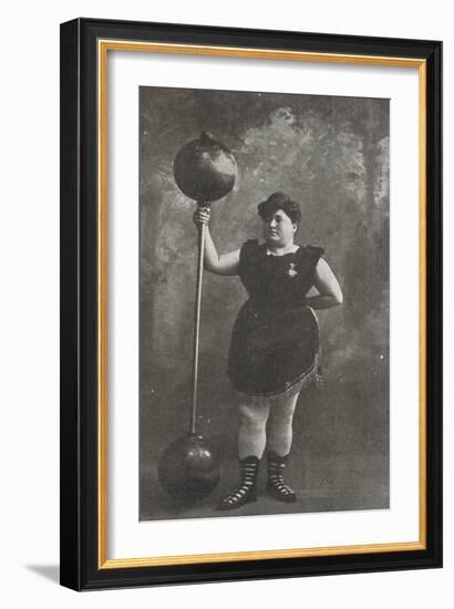 Olimpique Palace. Miss Annet Leuth (La donna piu forte del mondo), leveur de poids--Framed Giclee Print