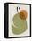 Olive and Gold Abstract Shapes-Eline Isaksen-Framed Stretched Canvas